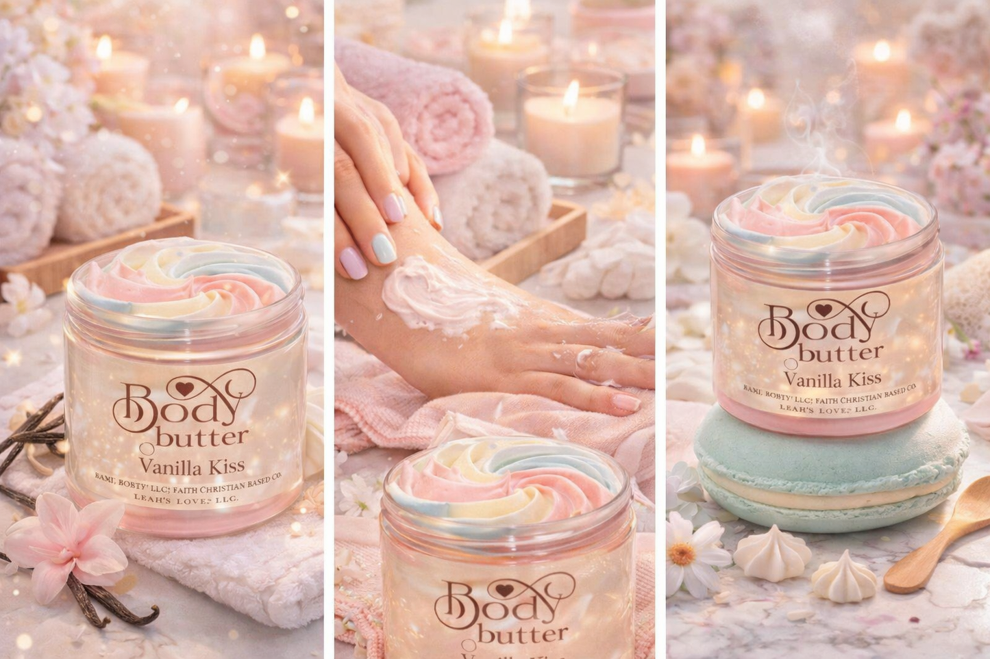 Vanilla Kiss -Whipped Body Butter. 6 Oz (Unisex)