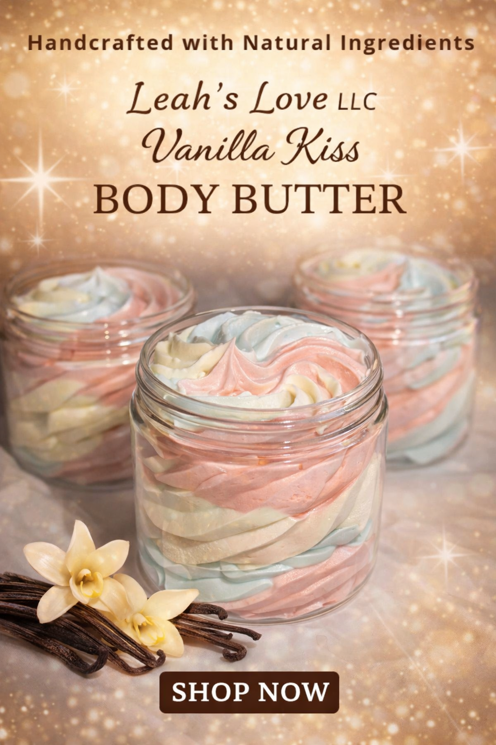 Vanilla Kiss -Whipped Body Butter. 6 Oz (Unisex)