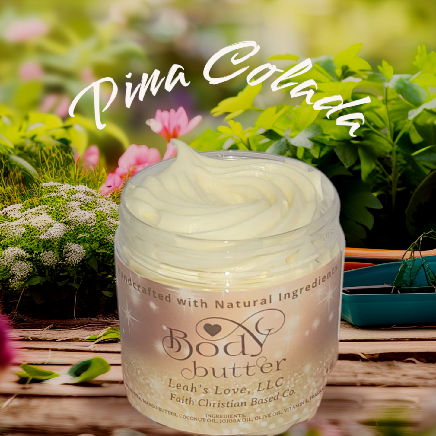 Pina Colada-Whipped Body Butter-,  6 Oz Jar, (Unisex)