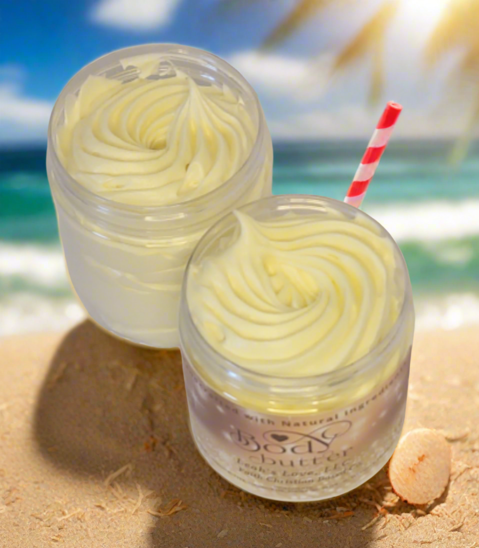 Pina Colada-Whipped Body Butter-,  6 Oz Jar, (Unisex)